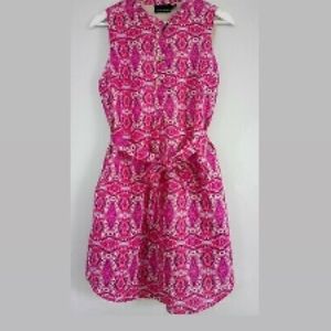 Cynthia Rowley Linen sleeveless shirt dress